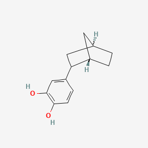 molecular formula C13H16O2 B7781758 4-[(1S,4R)-2-bicyclo[2.2.1]heptanyl]benzene-1,2-diol 
