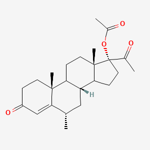(6alpha,9xi,14xi)-6-Methyl-3,20-dioxopregn-4-en-17-yl acetate