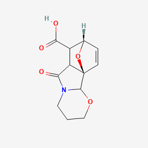 molecular formula C12H13NO5 B7781810 (1R,11S)-8-oxo-3,14-dioxa-7-azatetracyclo[9.2.1.01,9.02,7]tetradec-12-ene-10-carboxylic acid 