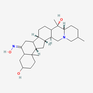 molecular formula C27H44N2O3 B7781921 (1R,2S,9S,10S,14S,17Z,24S)-17-hydroxyimino-6,10,23-trimethyl-4-azahexacyclo[12.11.0.02,11.04,9.015,24.018,23]pentacosane-10,20-diol 