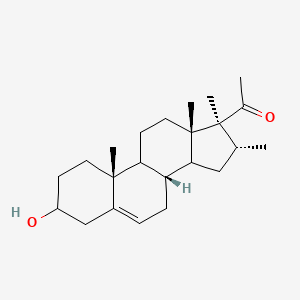 1-[(8R,10R,13S,16R,17S)-3-hydroxy-10,13,16,17-tetramethyl-1,2,3,4,7,8,9,11,12,14,15,16-dodecahydrocyclopenta[a]phenanthren-17-yl]ethanone