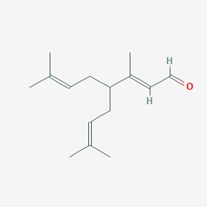 (2E)-3,7-Dimethyl-4-(3-methylbut-2-EN-1-YL)octa-2,6-dienal