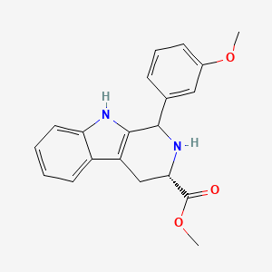 molecular formula C20H20N2O3 B7782110 (3S)-methyl 1-(3-methoxyphenyl)-2,3,4,9-tetrahydro-1H-pyrido[3,4-b]indole-3-carboxylate 