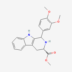 molecular formula C21H22N2O4 B7782116 (3S)-methyl 1-(3,4-dimethoxyphenyl)-2,3,4,9-tetrahydro-1H-pyrido[3,4-b]indole-3-carboxylate 