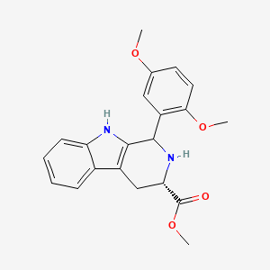 molecular formula C21H22N2O4 B7782121 Methyl (3s)-1-(2,5-dimethoxyphenyl)-2,3,4,9-tetrahydro-1h-beta-carboline-3-carboxylate 