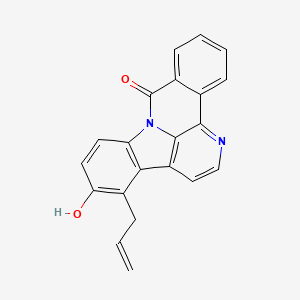 13-allyl-12-hydroxy-8H-benzo[c]indolo[3,2,1-ij][1,5]naphthyridin-8-one