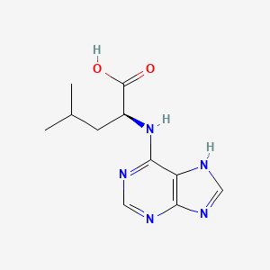 molecular formula C11H15N5O2 B7782150 (S)-2-((9H-purin-6-yl)amino)-4-methylpentanoic acid 