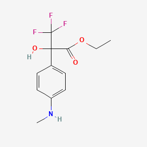 Ethyl 3,3,3-trifluoro-2-hydroxy-2-[4-(methylamino)phenyl]propanoate