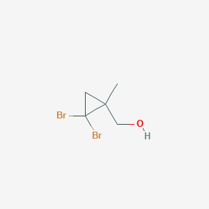 molecular formula C5H8Br2O B7782225 (2,2-Dibromo-1-methylcyclopropyl)methanol CAS No. 64670-28-6