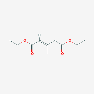 molecular formula C10H16O4 B7782242 Diethyl-3-methylpent-2-endioat 