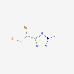 molecular formula C4H6Br2N4 B7782250 5-(1,2-dibromoethyl)-2-methyl-2H-tetrazole 
