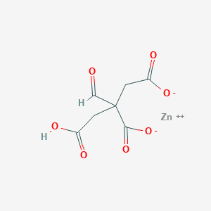 molecular formula C7H6O7Zn B7782292 2-(Carboxymethyl)-2-formylbutanedioate (Zn2+) 