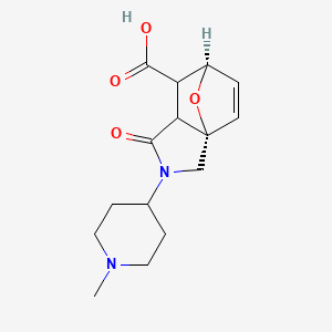(1S,7R)-3-(1-Methylpiperidin-4-yl)-4-oxo-10-oxa-3-azatricyclo[5.2.1.01,5]dec-8-ene-6-carboxylic acid