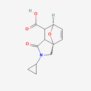 (3aS,6R)-2-cyclopropyl-1-oxo-1,2,3,6,7,7a-hexahydro-3a,6-epoxyisoindole-7-carboxylic acid