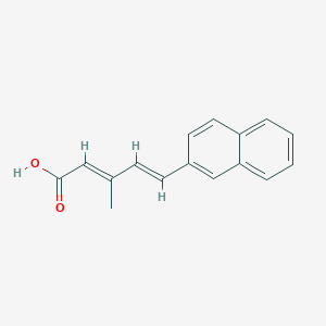 molecular formula C16H14O2 B7782384 (2E,4E)-3-methyl-5-(naphthalen-2-yl)penta-2,4-dienoic acid 