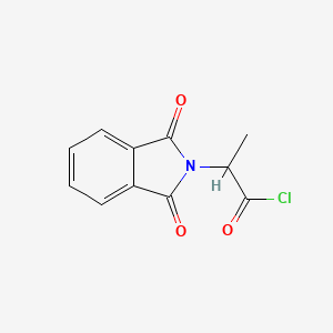 molecular formula C11H8ClNO3 B7782389 2-(1,3-dioxo-1,3-dihydro-2H-isoindol-2-yl)propanoyl chloride 