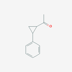 molecular formula C11H12O B7782418 1-(2-Phenylcyclopropyl)ethanone CAS No. 827-92-9