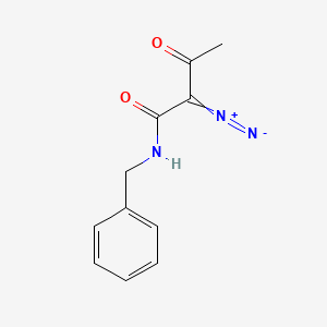 molecular formula C11H11N3O2 B7782424 N-benzyl-2-diazo-3-oxobutanamide 