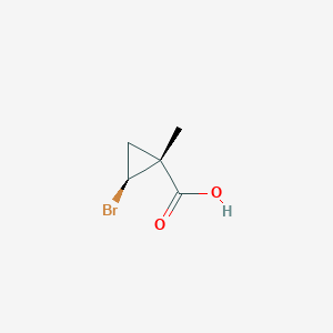 molecular formula C5H7BrO2 B7782428 (1R,2S)-2-溴-1-甲基环丙烷羧酸 