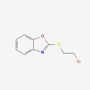 molecular formula C9H8BrNOS B7782448 Benzoxazole, 2-[(2-bromoethyl)thio]- 