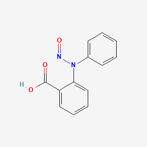 molecular formula C13H10N2O3 B7782476 2-[Nitroso(phenyl)amino]benzoic acid 