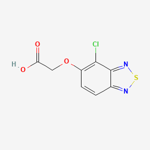 molecular formula C8H5ClN2O3S B7782481 2-((4-Chlorobenzo[c][1,2,5]thiadiazol-5-yl)oxy)acetic acid 
