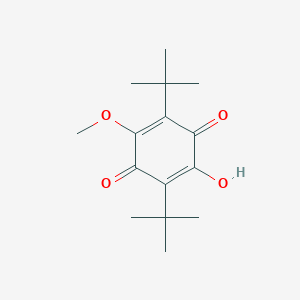 molecular formula C15H22O4 B7782502 2,5-Di-tert-butyl-3-hydroxy-6-methoxycyclohexa-2,5-diene-1,4-dione 