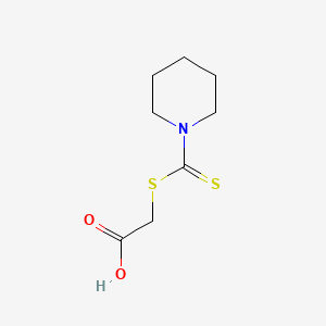 molecular formula C8H13NO2S2 B7782507 (Piperidine-1-carbothioylsulfanyl)-acetic acid 