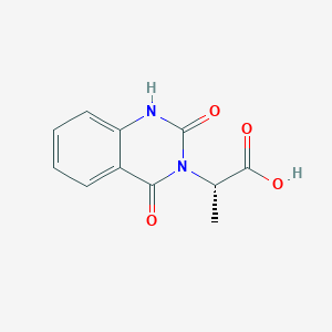 molecular formula C11H10N2O4 B7782572 (S)-2-(2,4-dioxo-1,2-dihydroquinazolin-3(4H)-yl)propanoic acid 