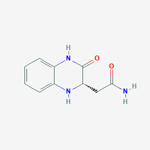 molecular formula C10H11N3O2 B7782592 (S)-2-(3-氧代-1,2,3,4-四氢喹喔啉-2-基)乙酰胺 