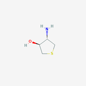 molecular formula C4H9NOS B7782609 (3S,4S)-4-aminothiolan-3-ol 