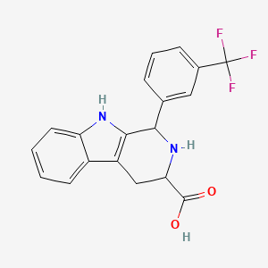molecular formula C19H15F3N2O2 B7782654 1-[3-(trifluoromethyl)phenyl]-2,3,4,9-tetrahydro-1H-beta-carboline-3-carboxylic acid 