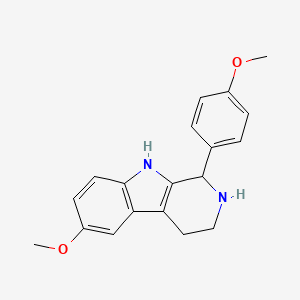 molecular formula C19H20N2O2 B7782660 6-methoxy-1-(4-methoxyphenyl)-2,3,4,9-tetrahydro-1H-beta-carboline 