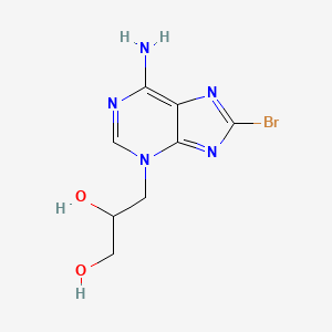 molecular formula C8H10BrN5O2 B7782679 CID 3763343 