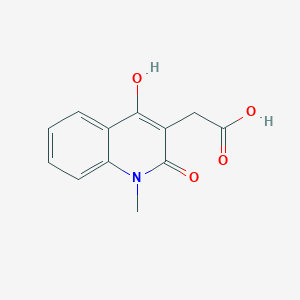 molecular formula C12H11NO4 B7782716 (2-Hydroxy-1-methyl-4-oxo-1,4-dihydroquinolin-3-yl)acetic acid 