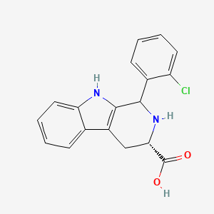 molecular formula C18H15ClN2O2 B7782726 (3S)-1-(2-chlorophenyl)-2,3,4,9-tetrahydro-1H-beta-carboline-3-carboxylic acid 