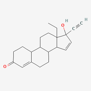 molecular formula C21H26O2 B7782737 13-ethyl-17-ethynyl-17-hydroxy-1,2,6,7,8,9,10,11,12,13,14,17-dodecahydro-3H-cyclopenta[a]phenanthren-3-one (non-preferred name) 