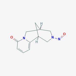molecular formula C11H13N3O2 B7782749 (1S,5R)-3-nitroso-1,2,3,4,5,6-hexahydro-8H-1,5-methanopyrido[1,2-a][1,5]diazocin-8-one 