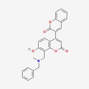 8'-{[benzyl(methyl)amino]methyl}-7'-hydroxy-2H,2'H-3,4'-bichromene-2,2'-dione