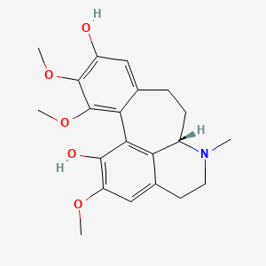 molecular formula C21H25NO5 B7782929 (6aS)-4,5,6,6a,7,8-Hexahydro-2,11,12-trimethoxy-6-methylbenzo[6,7]cyclohept[1,2,3-ij]isoquinoline-1,10-diol 