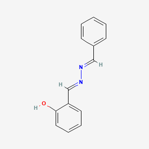 molecular formula C14H12N2O B7782992 2-{(E)-[(2E)-benzylidenehydrazinylidene]methyl}phenol 