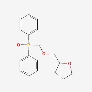 molecular formula C18H21O3P B7783066 Diphenyl[(tetrahydrofuran-2-ylmethoxy)methyl]phosphane oxide 