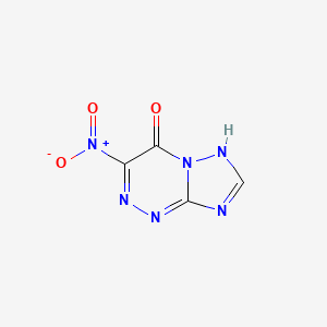 molecular formula C4H2N6O3 B7783085 3-nitro[1,2,4]triazolo[5,1-c][1,2,4]triazin-4(1H)-one CAS No. 83809-87-4