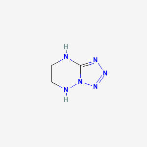 molecular formula C3H6N6 B7783154 5,6,7,8-Tetrahydrotetrazolo[1,5-b][1,2,4]triazine 