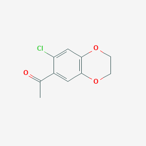 molecular formula C10H9ClO3 B7783167 1-(7-Chloro-2,3-dihydro-1,4-benzodioxin-6-yl)ethanone 