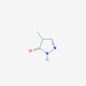 molecular formula C4H6N2O B077832 4-甲基-2-吡唑啉-5-酮 CAS No. 13315-23-6
