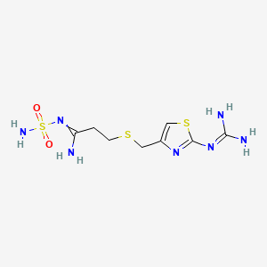 molecular formula C8H15N7O2S3 B7783217 法莫替丁 