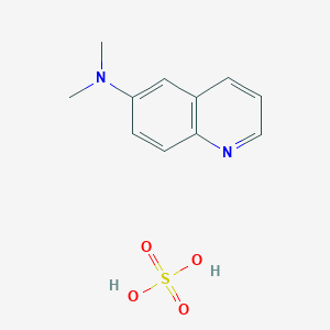 molecular formula C11H14N2O4S B7783238 N,N-dimethylquinolin-6-amine;sulfuric acid 
