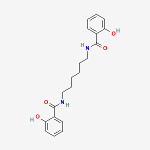 molecular formula C20H24N2O4 B7783285 Benzamide, N,N'-1,6-hexanediylbis(2-hydroxy- CAS No. 20073-95-4