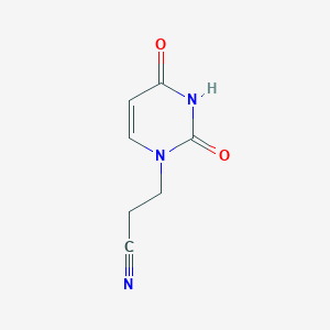 molecular formula C7H7N3O2 B7783325 3-(2,4-dioxo-3,4-dihydropyrimidin-1(2H)-yl)propanenitrile 